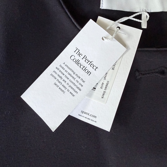 SPANX The Perfect Collection Ponte Lady Jacket – Classic Black, Size M, NWT - Picture 6 of 6